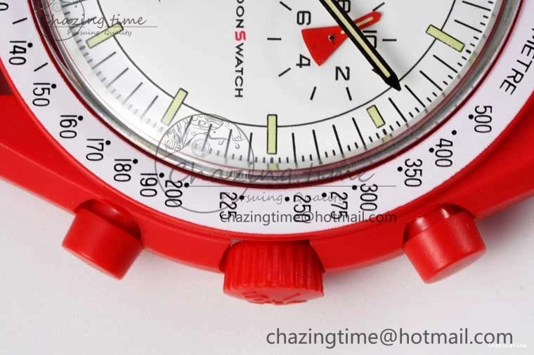 0705 Speedmaster Misson To Mars 1:1 Best Edition White Dial On Nylon Strap Quartz Bold 7862